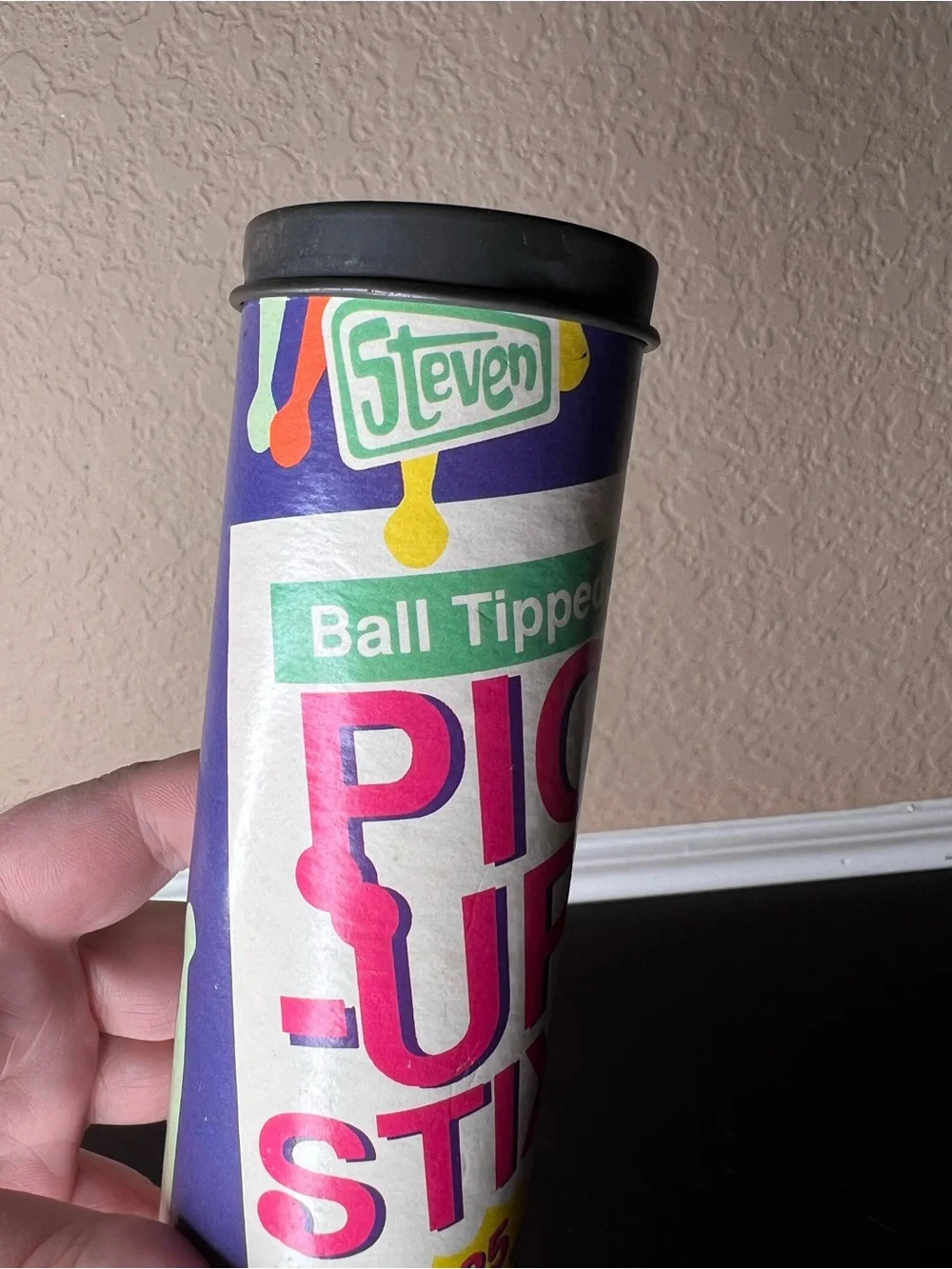 Vintage 1990 Steven Pickup Stix Game Ball Tipped Colorful Sticks Made in USA
